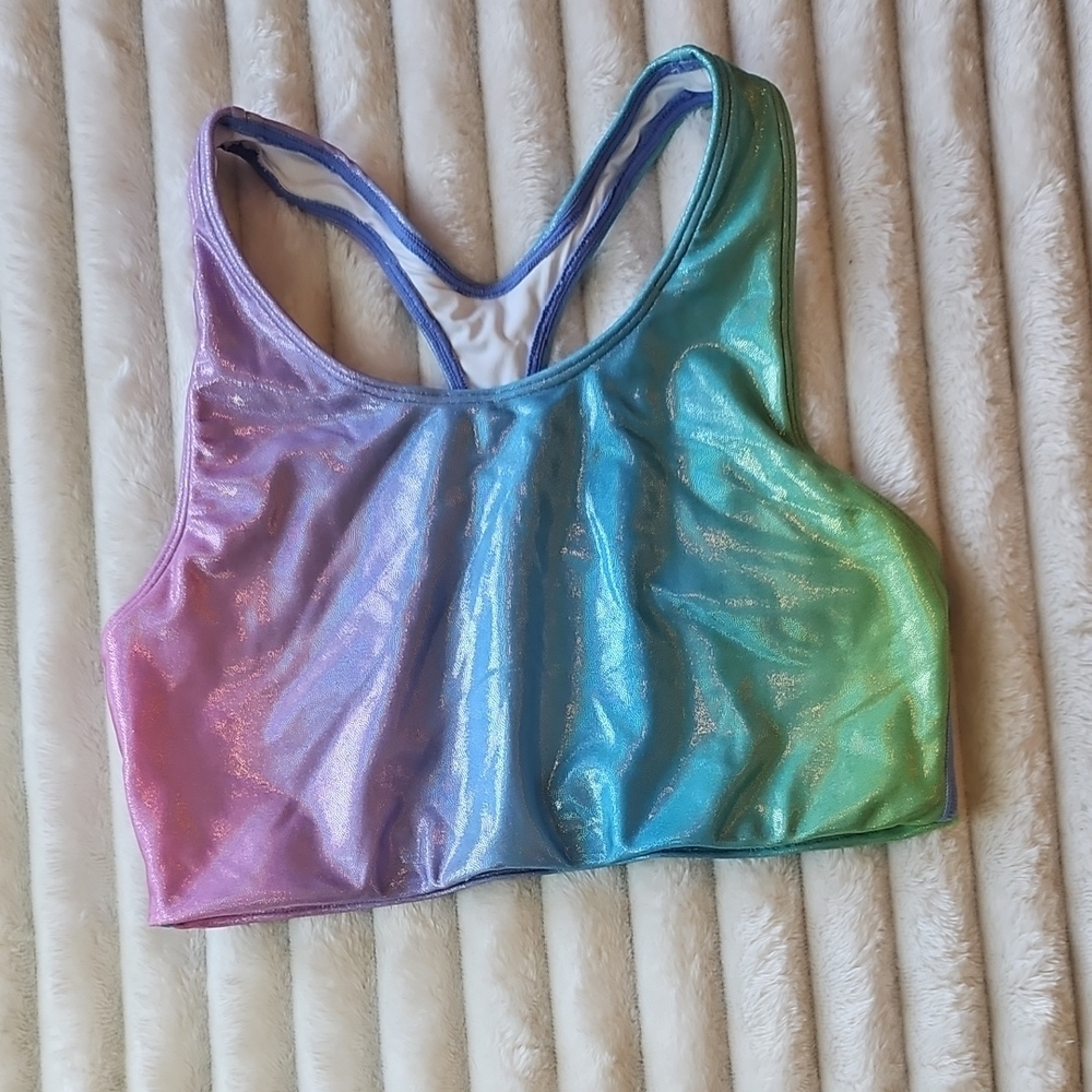 Rebel Shimmering Multicolor Sports Bra